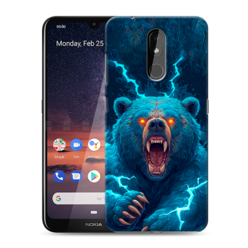 Силиконовый чехол на Nokia 3.2 с принтом Медведь