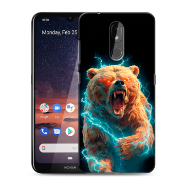 Силиконовый чехол на Nokia 3.2 с принтом Медведь
