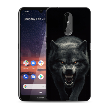 Силиконовый чехол на Nokia 3.2 с принтом Волк Силиконовый чехол на Nokia 3.2 с принтом Волк