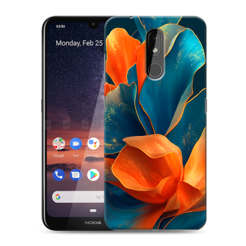 Силиконовый чехол на Nokia 3.2 с принтом Цветы