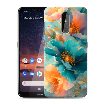 Силиконовый чехол на Nokia 3.2 с принтом Цветы