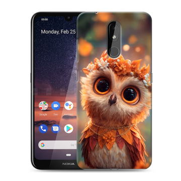 Силиконовый чехол на Nokia 3.2 с принтом Милая сова Силиконовый чехол на Nokia 3.2 с принтом Милая сова