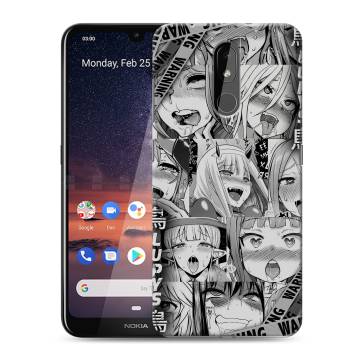 Силиконовый чехол на Nokia 3.2 с принтом Ahegao Ахегао Аниме Силиконовый чехол на Nokia 3.2 с принтом Ahegao Ахегао Аниме