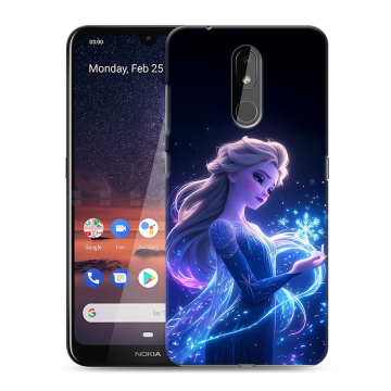 Силиконовый чехол на Nokia 3.2 с принтом Холодное сердце Frozen Силиконовый чехол на Nokia 3.2 с принтом Холодное сердце Frozen