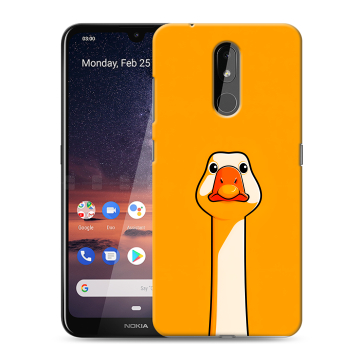 Силиконовый чехол на Nokia 3.2 с принтом Смешная утка Силиконовый чехол на Nokia 3.2 с принтом Смешная утка