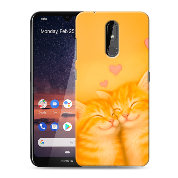 Силиконовый чехол на Nokia 3.2 с принтом Милые котята Силиконовый чехол на Nokia 3.2 с принтом Милые котята