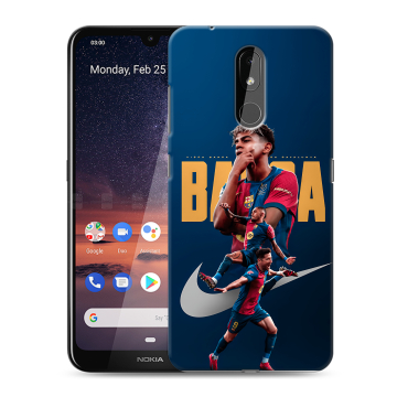 Силиконовый чехол на Nokia 3.2 с принтом Барселона Barca Yamal Силиконовый чехол на Nokia 3.2 с принтом Барселона Barca Yamal