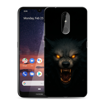 Силиконовый чехол на Nokia 3.2 с принтом Волк Силиконовый чехол на Nokia 3.2 с принтом Волк