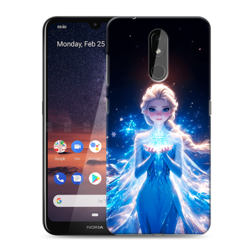 Силиконовый чехол на Nokia 3.2 с принтом Холодное сердце Frozen Силиконовый чехол на Nokia 3.2 с принтом Холодное сердце Frozen