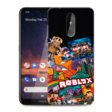 Силиконовый чехол на Nokia 3.2 с принтом Roblox Роблокс Силиконовый чехол на Nokia 3.2 с принтом Roblox Роблокс