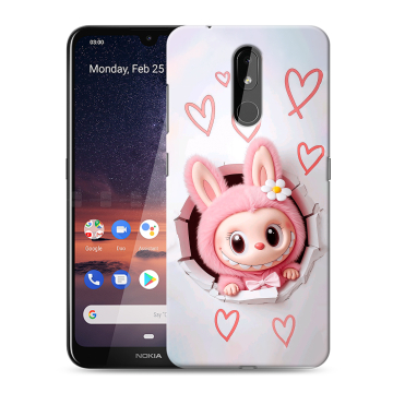 Силиконовый чехол на Nokia 3.2 с принтом Labubu Лабубу