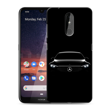 Силиконовый чехол на Nokia 3.2 с принтом Mercedes Мерседес Силиконовый чехол на Nokia 3.2 с принтом Mercedes Мерседес