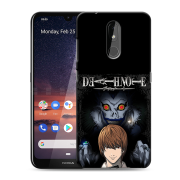 Силиконовый чехол на Nokia 3.2 с принтом Death note Тетрадь смерти Силиконовый чехол на Nokia 3.2 с принтом Death note Тетрадь смерти
