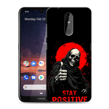 Силиконовый чехол на Nokia 3.2 с принтом смешной скелет Силиконовый чехол на Nokia 3.2 с принтом смешной скелет