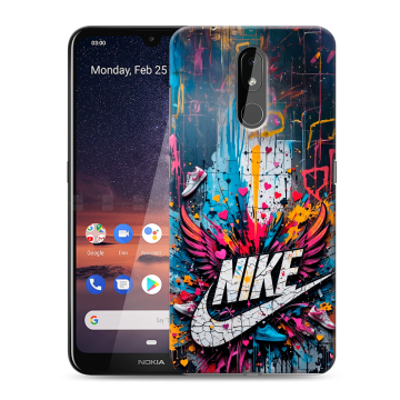 Силиконовый чехол на Nokia 3.2 с принтом Nike Найк Силиконовый чехол на Nokia 3.2 с принтом Nike Найк