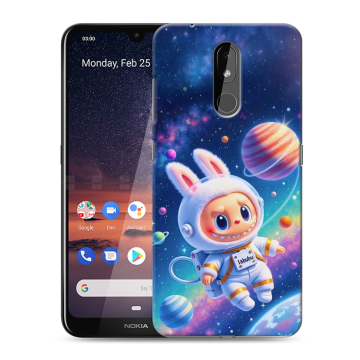 Силиконовый чехол на Nokia 3.2 с принтом Labubu Лабубу Силиконовый чехол на Nokia 3.2 с принтом Labubu Лабубу