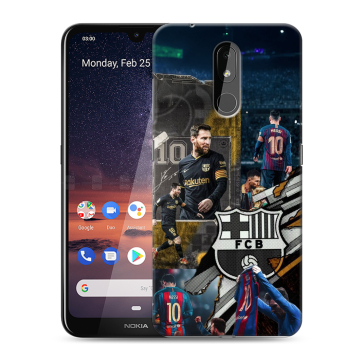 Силиконовый чехол на Nokia 3.2 с принтом Messi Barcelona Силиконовый чехол на Nokia 3.2 с принтом Messi Barcelona