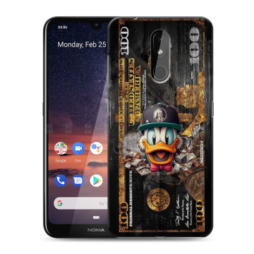Силиконовый чехол на Nokia 3.2 с принтом Дональд Дак Доллар Силиконовый чехол на Nokia 3.2 с принтом Дональд Дак Доллар