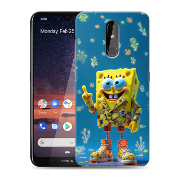 Силиконовый чехол на Nokia 3.2 с принтом Спанч боб Спанчбоб Силиконовый чехол на Nokia 3.2 с принтом Спанч боб Спанчбоб