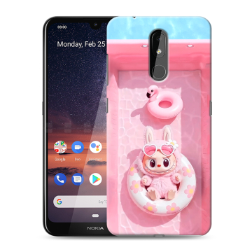 Силиконовый чехол на Nokia 3.2 с принтом Labubu Лабубу Силиконовый чехол на Nokia 3.2 с принтом Labubu Лабубу