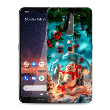 Силиконовый чехол на Nokia 3.2 с принтом Новый год Силиконовый чехол на Nokia 3.2 с принтом Новый год
