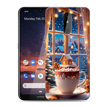 Силиконовый чехол на Nokia 3.2 с принтом Новый год Силиконовый чехол на Nokia 3.2 с принтом Новый год