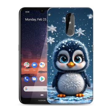 Силиконовый чехол на Nokia 3.2 с принтом Новый год Силиконовый чехол на Nokia 3.2 с принтом Новый год