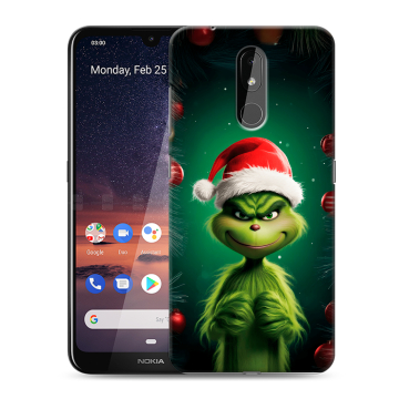 Силиконовый чехол на Nokia 3.2 с принтом Гринч Новый год Рождество Силиконовый чехол на Nokia 3.2 с принтом Гринч Новый год Рождество