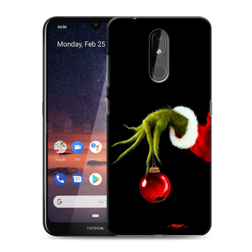 Силиконовый чехол на Nokia 3.2 с принтом Новый год Гринч Силиконовый чехол на Nokia 3.2 с принтом Новый год Гринч