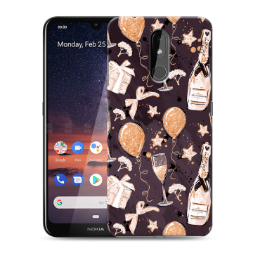 Силиконовый чехол на Nokia 3.2 с принтом Новый год Силиконовый чехол на Nokia 3.2 с принтом Новый год