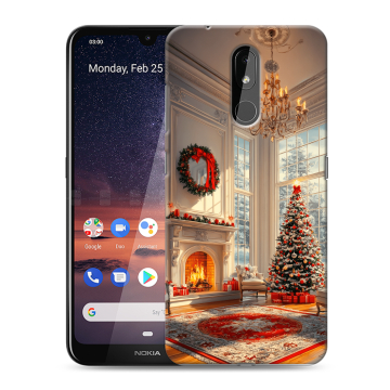 Силиконовый чехол на Nokia 3.2 с принтом Новый год Силиконовый чехол на Nokia 3.2 с принтом Новый год
