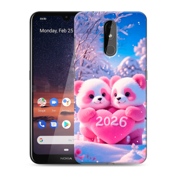 Силиконовый чехол на Nokia 3.2 с принтом Новый год Силиконовый чехол на Nokia 3.2 с принтом Новый год