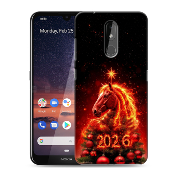 Силиконовый чехол на Nokia 3.2 с принтом Новый год Силиконовый чехол на Nokia 3.2 с принтом Новый год