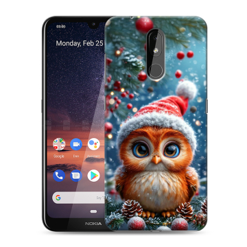 Силиконовый чехол на Nokia 3.2 с принтом Новый год Силиконовый чехол на Nokia 3.2 с принтом Новый год