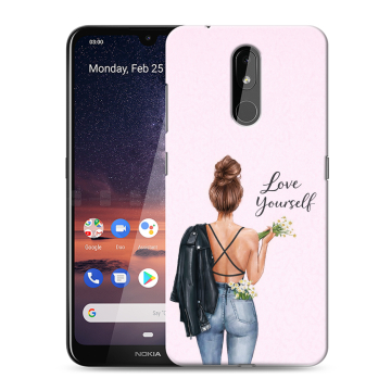 Силиконовый чехол на Nokia 3.2 с принтом женский Силиконовый чехол на Nokia 3.2 с принтом женский