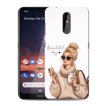 Силиконовый чехол на Nokia 3.2 с принтом женский Силиконовый чехол на Nokia 3.2 с принтом женский