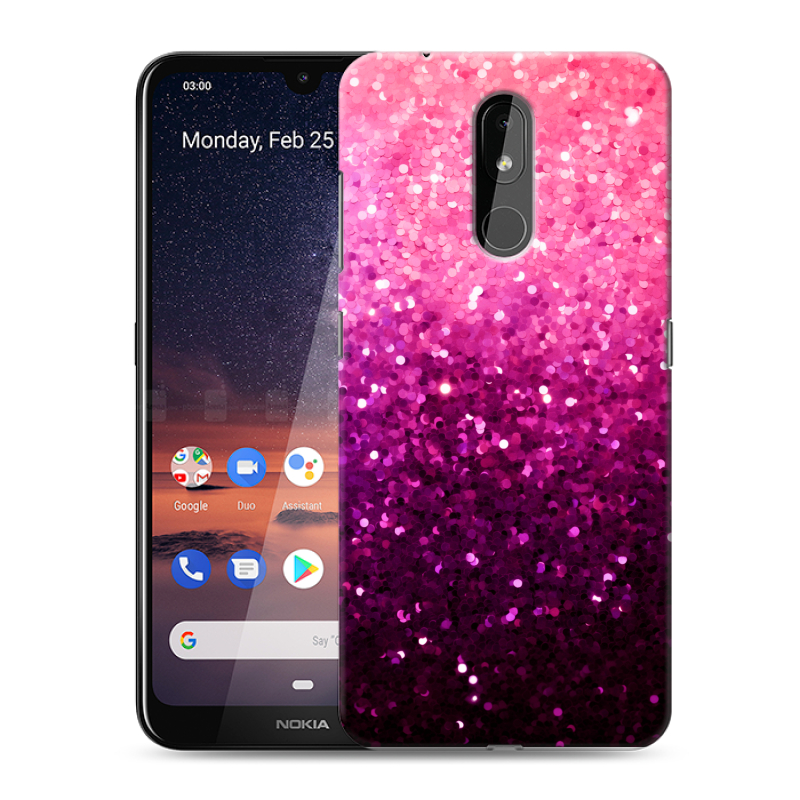 Силиконовый чехол на Nokia 3.2 с принтом Блестки Силиконовый чехол на Nokia 3.2 с принтом Блестки
