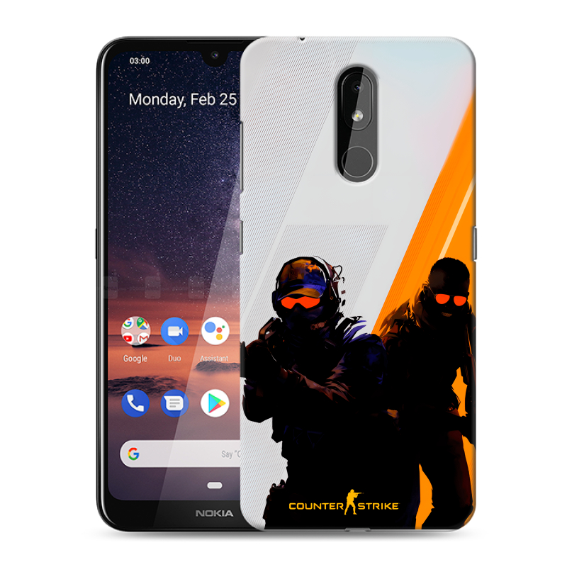 Силиконовый чехол на Nokia 3.2 с принтом Контер страйк Counter strike Силиконовый чехол на Nokia 3.2 с принтом Контер страйк Counter strike