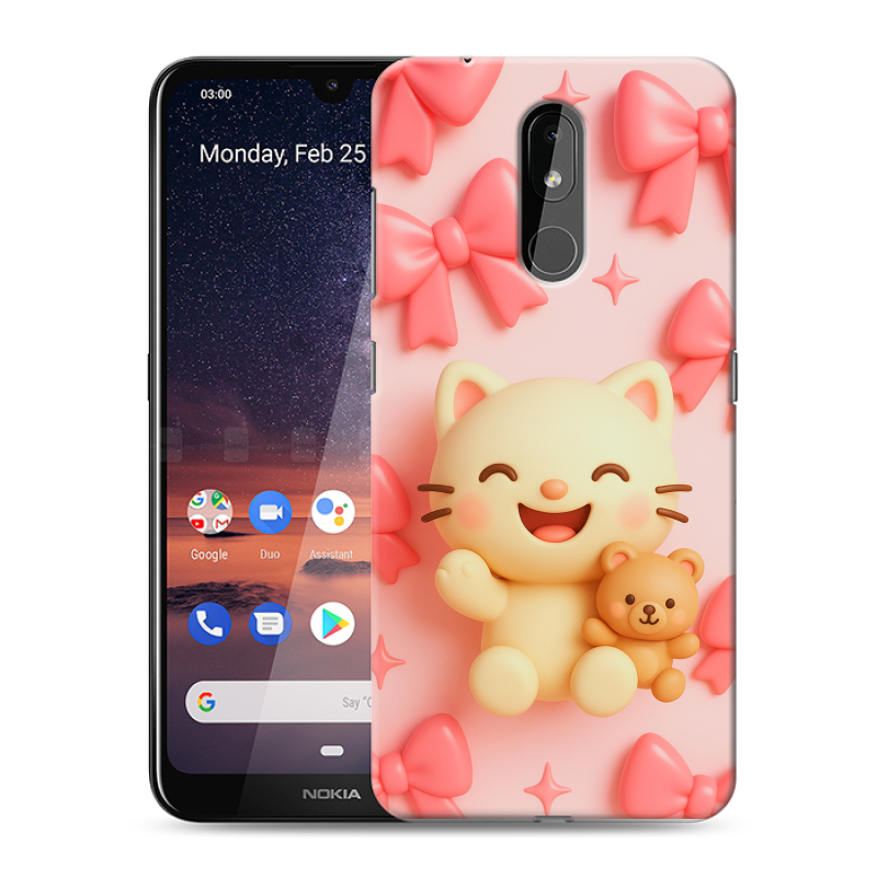 Силиконовый чехол на Nokia 3.2 с принтом для девочек Силиконовый чехол на Nokia 3.2 с принтом для девочек