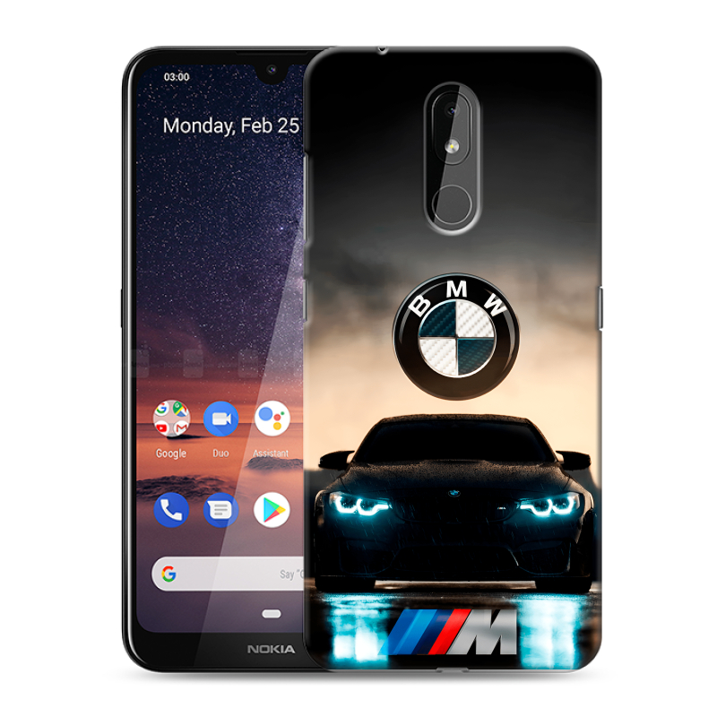 Силиконовый чехол на Nokia 3.2 с принтом БМВ BMW Силиконовый чехол на Nokia 3.2 с принтом БМВ BMW