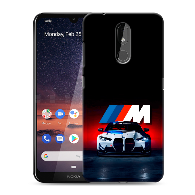Силиконовый чехол на Nokia 3.2 с принтом БМВ BMW Силиконовый чехол на Nokia 3.2 с принтом БМВ BMW