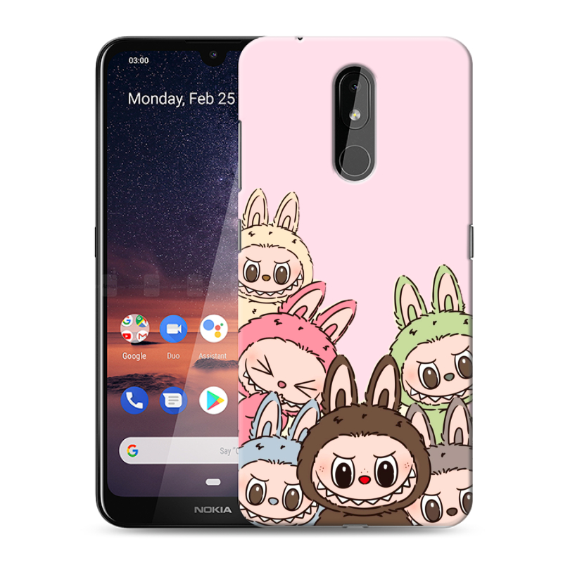 Силиконовый чехол на Nokia 3.2 с принтом Лабубу Силиконовый чехол на Nokia 3.2 с принтом Лабубу