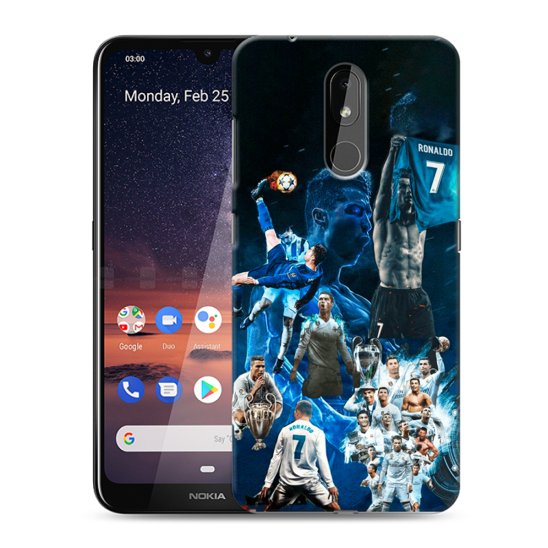 Силиконовый чехол на Nokia 3.2 с принтом Реал Роналдо Силиконовый чехол на Nokia 3.2 с принтом Реал Роналдо
