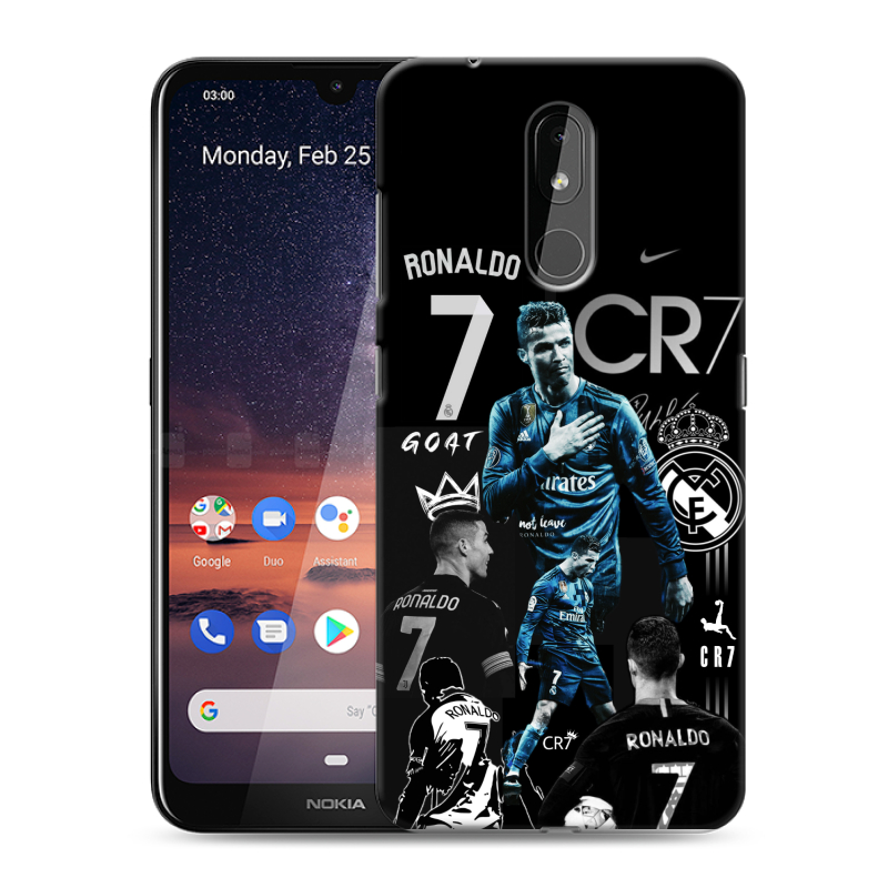 Силиконовый чехол на Nokia 3.2 с принтом Реал Роналдо Силиконовый чехол на Nokia 3.2 с принтом Реал Роналдо