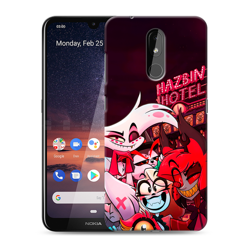 Силиконовый чехол на Nokia 3.2 с принтом Hazbin Hotel Отель Хазбин Силиконовый чехол на Nokia 3.2 с принтом Hazbin Hotel Отель Хазбин