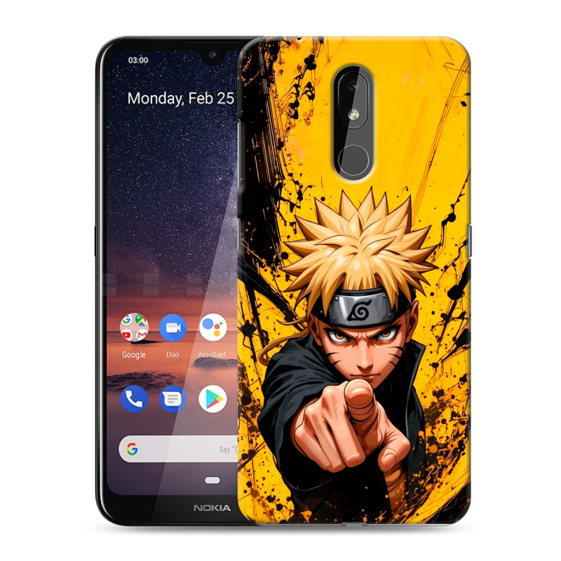 Силиконовый чехол на Nokia 3.2 с принтом Naruto Наруто Силиконовый чехол на Nokia 3.2 с принтом Naruto Наруто