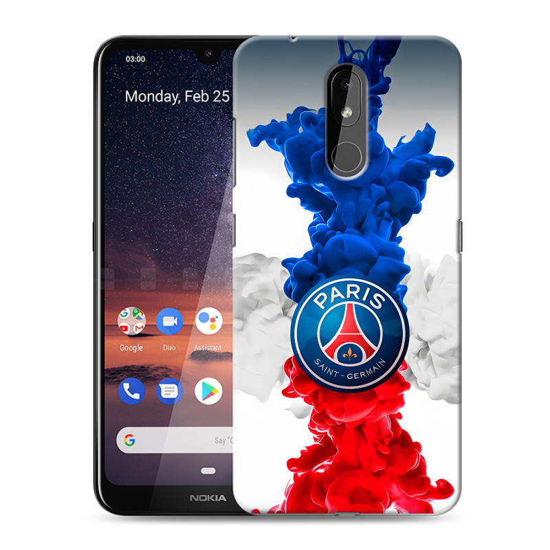 Силиконовый чехол на Nokia 3.2 с принтом PSG ПСЖ Силиконовый чехол на Nokia 3.2 с принтом PSG ПСЖ