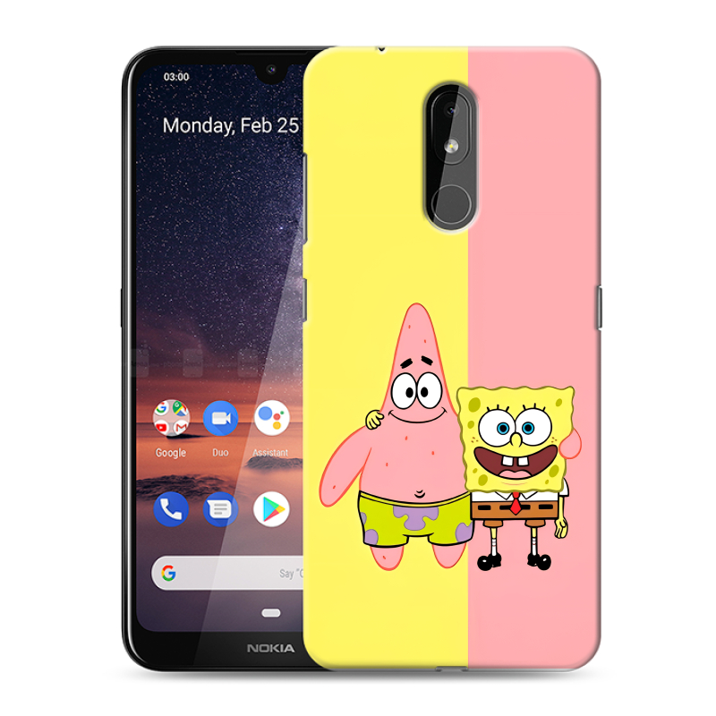 Силиконовый чехол на Nokia 3.2 с принтом Спанч боб Спанчбоб Силиконовый чехол на Nokia 3.2 с принтом Спанч боб Спанчбоб
