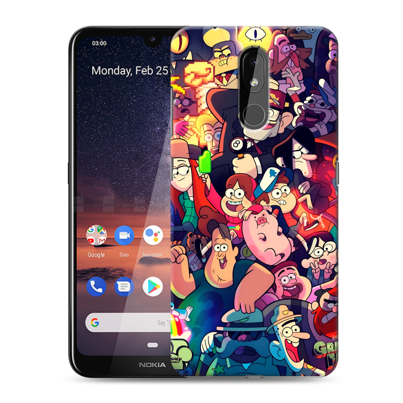 Силиконовый чехол на Nokia 3.2 с принтом Gravity Falls Гравити Фолз Силиконовый чехол на Nokia 3.2 с принтом Gravity Falls Гравити Фолз