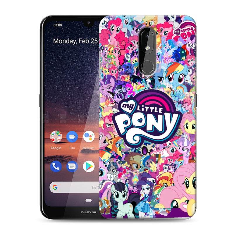 Силиконовый чехол на Nokia 3.2 с принтом My little pony Дружба чудо Силиконовый чехол на Nokia 3.2 с принтом My little pony Дружба чудо